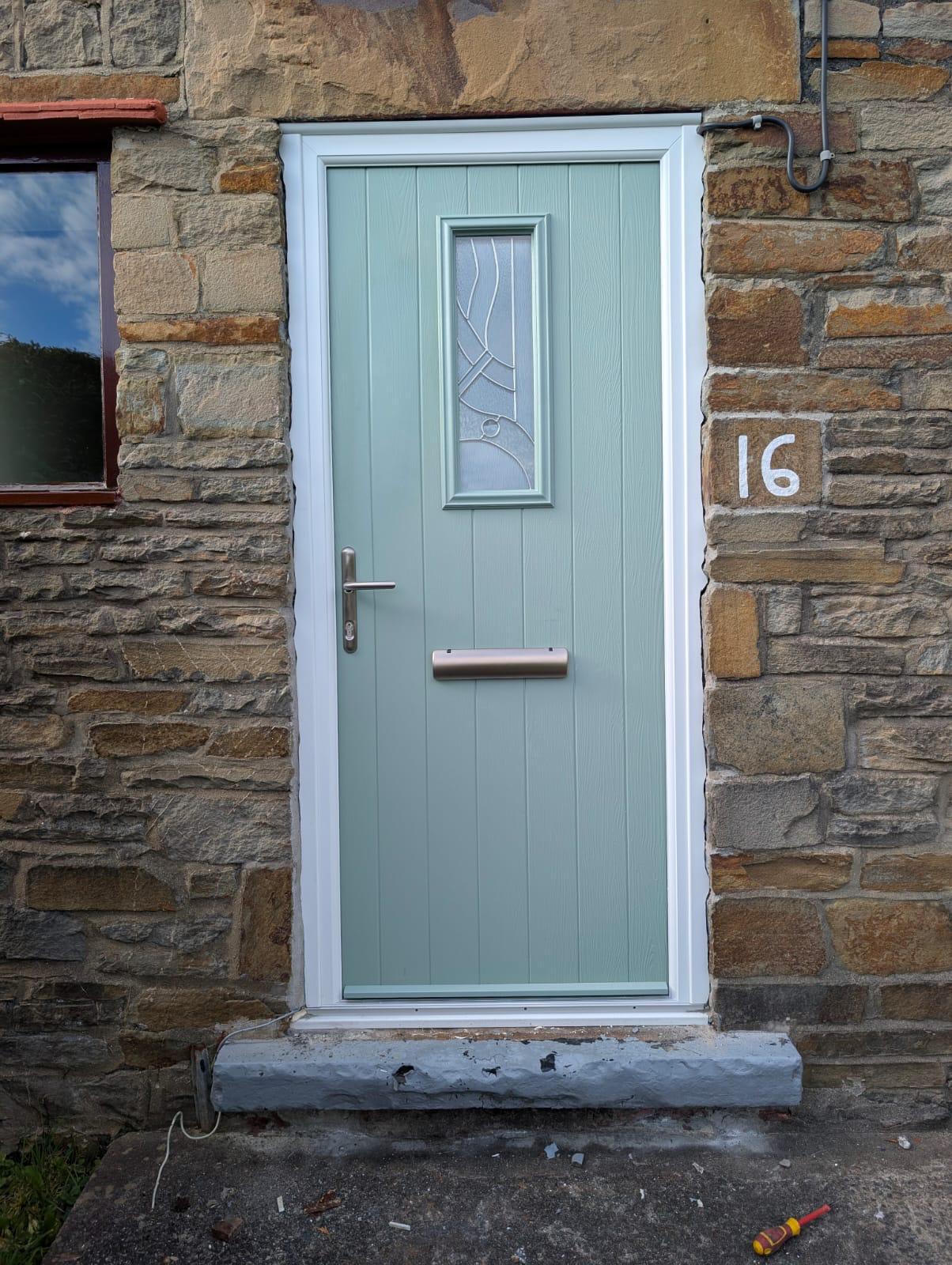 Composite Doors installation by Essential Glazing Products