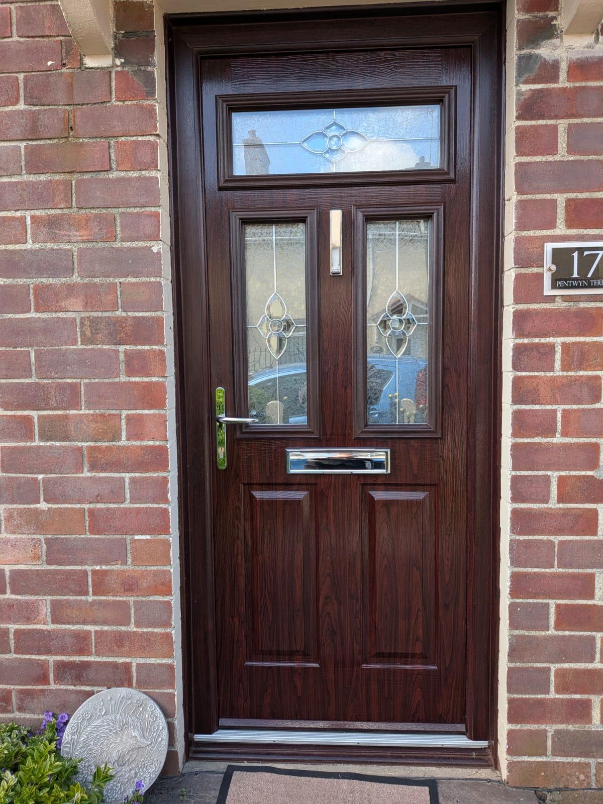 Composite Doors installation by Essential Glazing Products