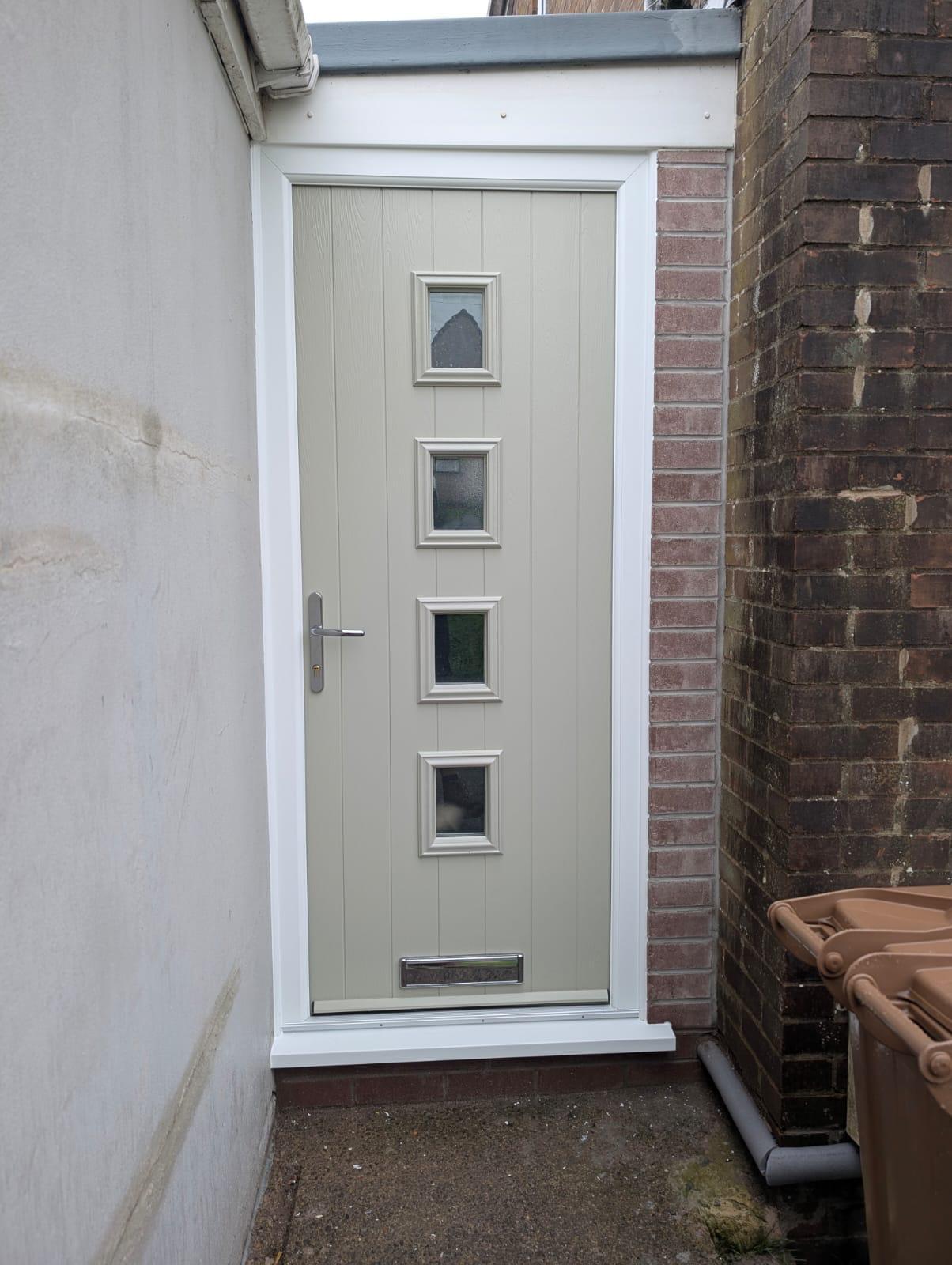 Composite Doors installation by Essential Glazing Products