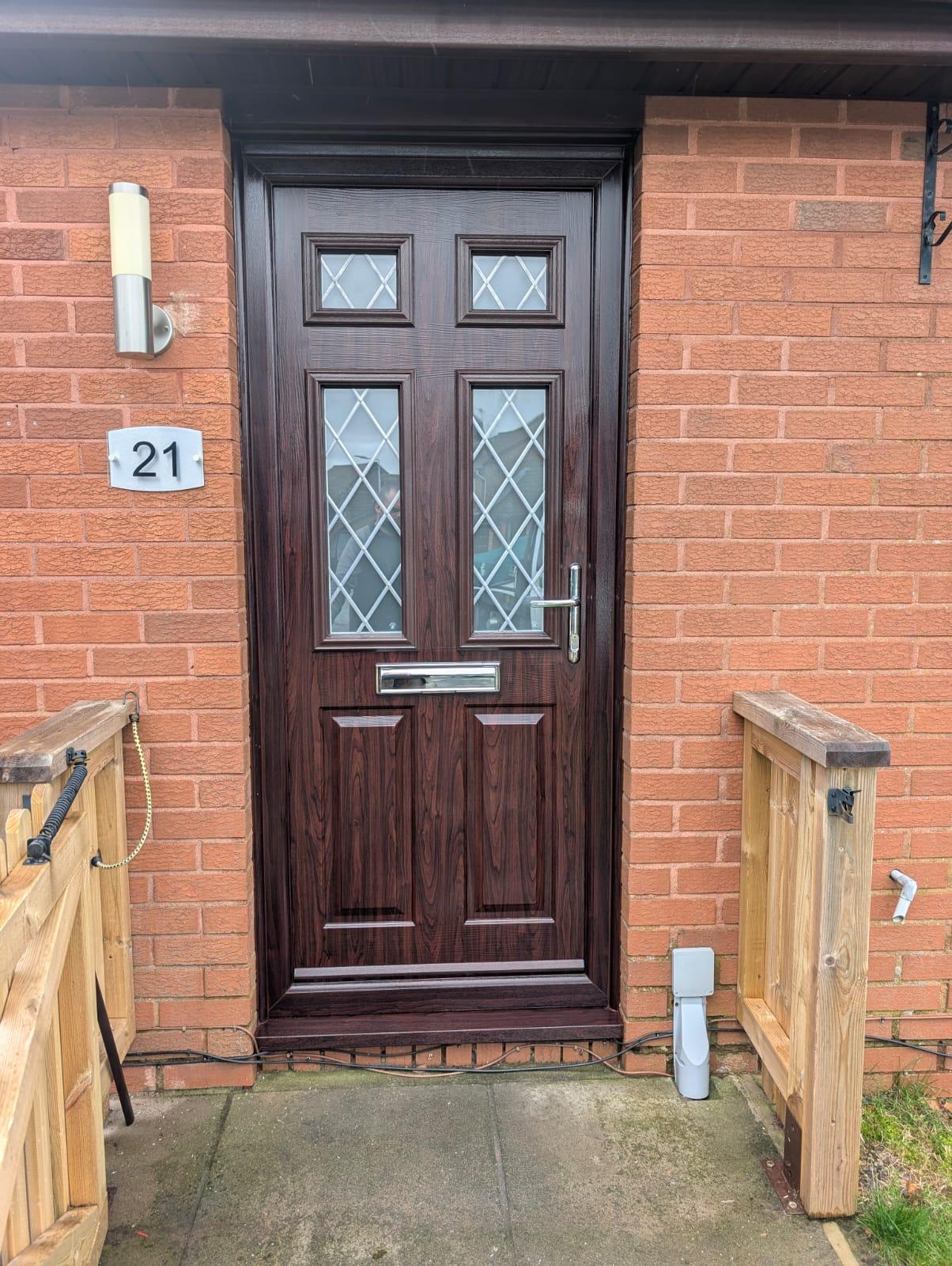 Composite Doors installation by Essential Glazing Products