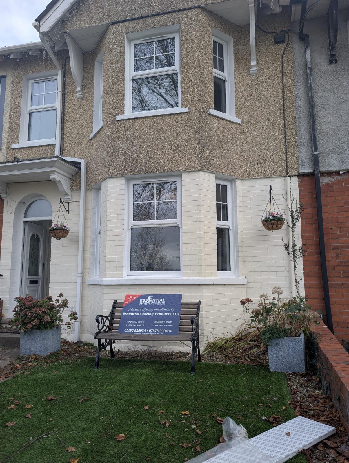 uPVC top-hung window fitted by Essential Glazing across Newport