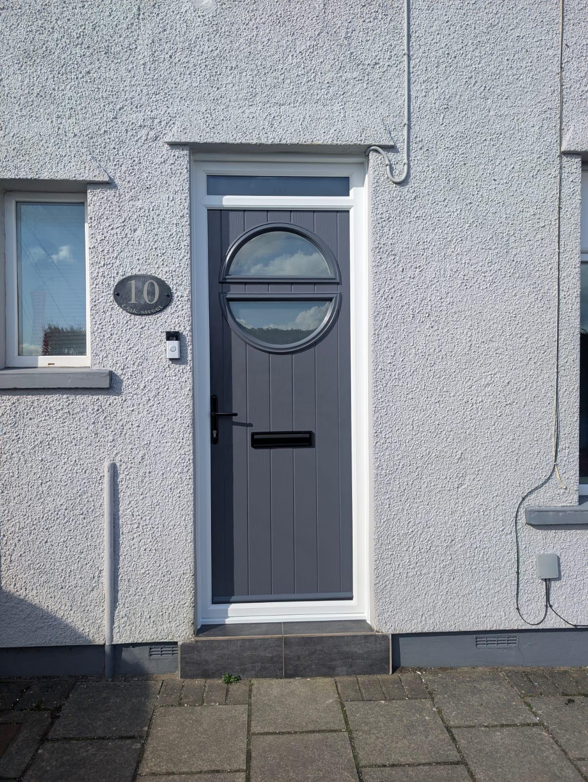 Composite Doors installation by Essential Glazing Products