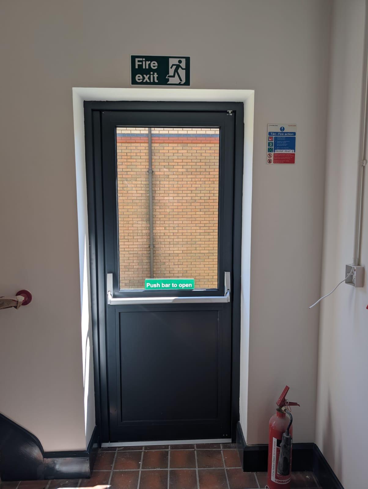 Aluminium Doors installation by Essential Glazing Products
